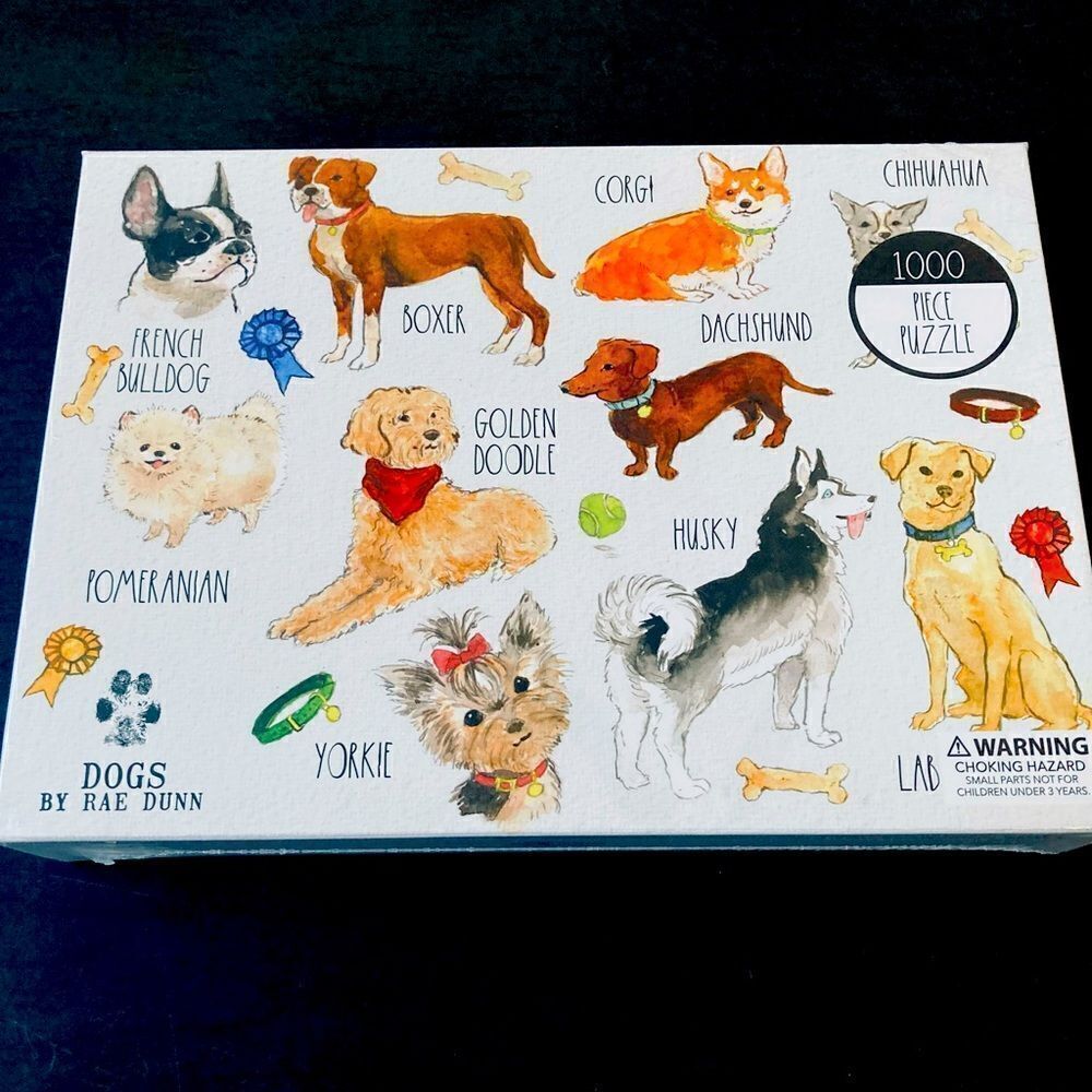 Rae Dunn “Dogs” Dog Breed Jigsaw Puzzle